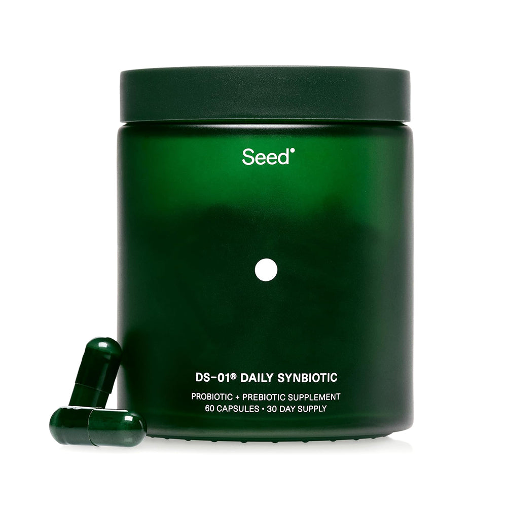 Seed DS-01 Daily Synbiotic - Prebiotic and Probiotic for Women & Men - Digestive Health, Gut Health, Immune Support, Bloating & Constipation Relief - Vegan & Shelf-Stable - 60 Capsules (30-Day Supply)