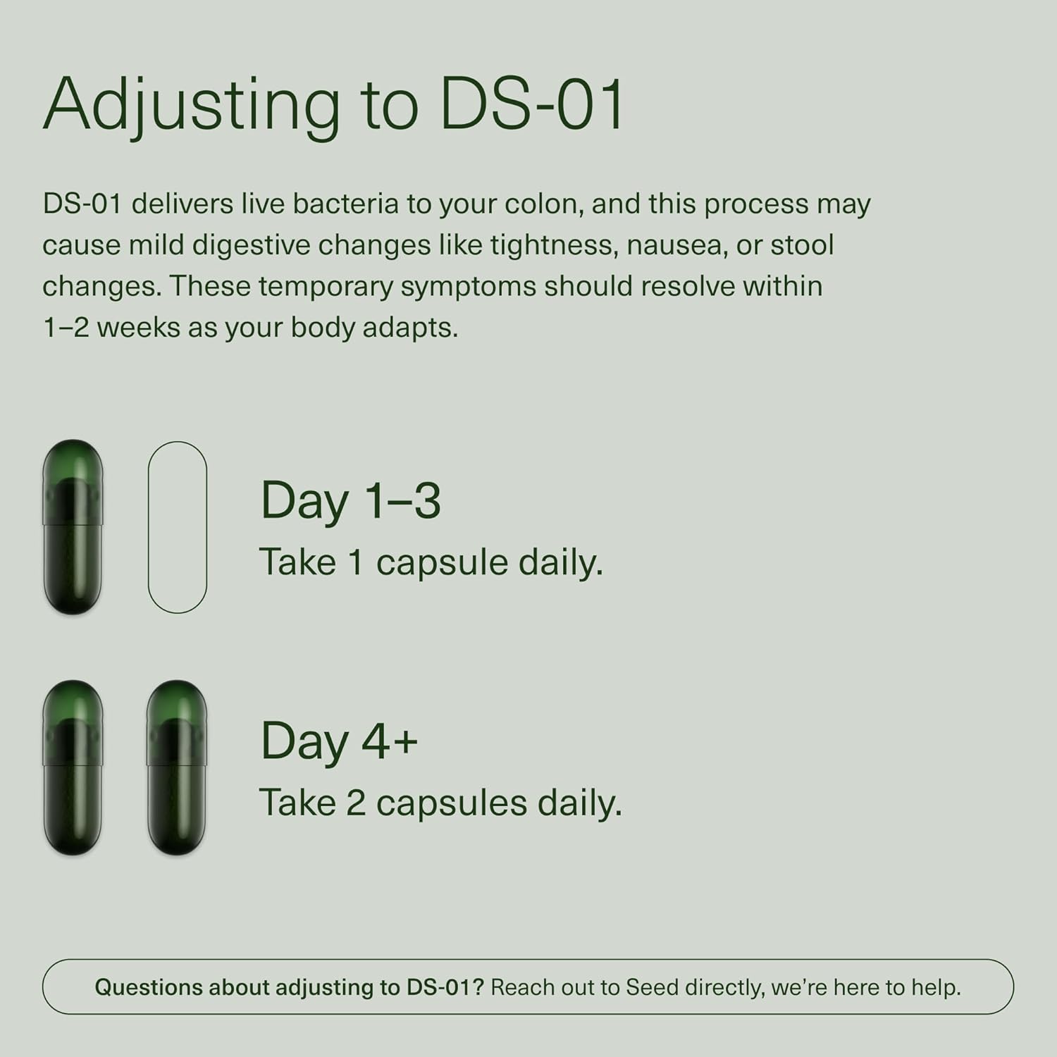 Seed DS-01 Daily Synbiotic - Prebiotic and Probiotic for Women & Men - Digestive Health, Gut Health, Immune Support, Bloating & Constipation Relief - Vegan & Shelf-Stable - 60 Capsules (30-Day Supply)